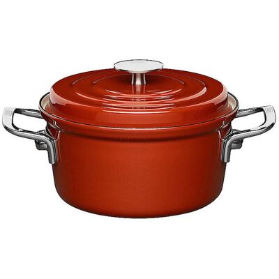 RIESS Topf mit Deckel 20cm/1,7l AROMAPLUS Siena rot EG RIESS Topf mit Deckel 20cm/1,7l AROMAPLUS Siena rot EG