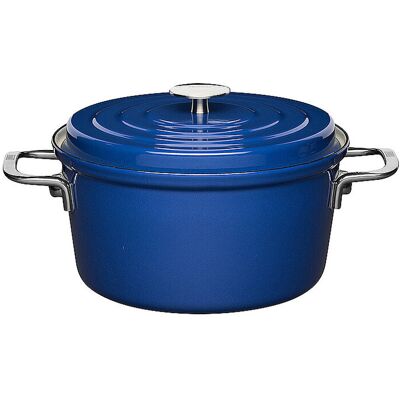 RIESS Topf mit Deckel 24cm/3,5l AROMAPLUS Azur blau EG RIESS Topf mit Deckel 24cm/3,5l AROMAPLUS Azur blau EG