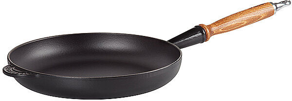 LE CREUSET Bratpfanne mit Holzgriff 26cm Schwarz schwarz   20058260000460