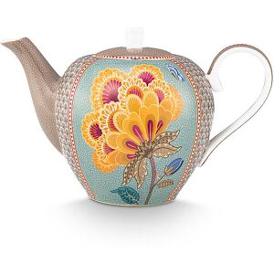 PIP STUDIO Teekanne Large 1600ml BLOOMING TALES Fantasy Khaki - Blue hellblau EG PIP STUDIO Teekanne Large 1600ml BLOOMING TALES Fantasy Khaki - Blue hellblau EG