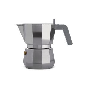 Alessi Espressomaschine Moka 3 Tassen Grau   Dc06/3