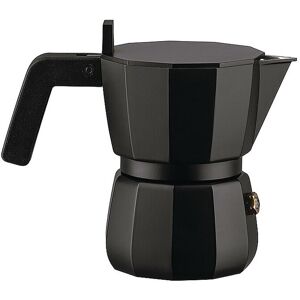 Alessi Espressomaschine Moka 1 Tasse Schwarz Schwarz   Dc06/1b