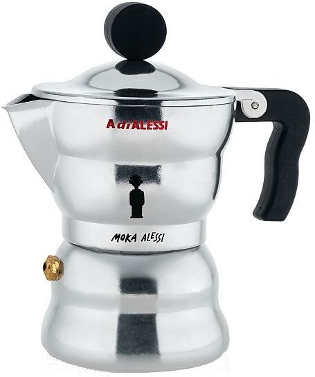 Alessi Espressomaschine Moka-Alessi - Aluminium / 6 Tassen silber   AAM33/6