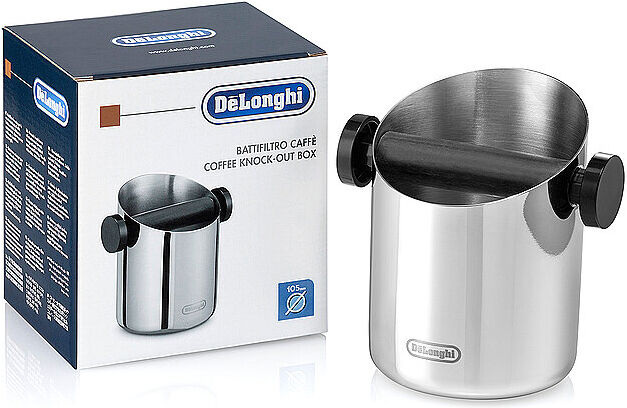 DeLonghi Knock Box 105mm Edelstahl silber   DLSC059