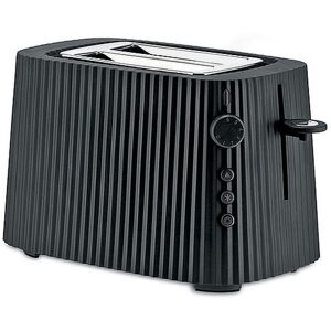 Alessi Toaster Plisse Schwarz Mdl08 B Schwarz   Mdl08/b