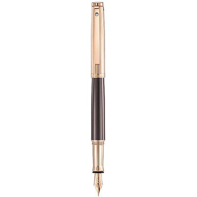 WALDMANN Füllfederhalter Tuscany Gold-Braun Medium 925 Sterling Silber gold EG WALDMANN Füllfederhalter Tuscany Gold-Braun Medium 925 Sterling Silber gold EG
