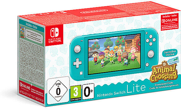 Nintendo SWITCH Lite Türkis & Animal Crossing -New Horizons-Edition