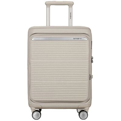 Samsonite Handgepäck Trolley PARALUX SPINNER 55cm erweiterbar Stone Grey creme EG Samsonite Handgepäck Trolley PARALUX SPINNER 55cm erweiterbar Stone Grey creme EG