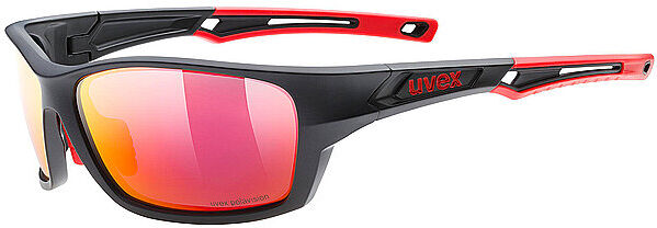 UVEX Sportbrille Sportstyle 223 Black Matt-Red schwarz   S53.3.002 Auf Lager Unisex EG