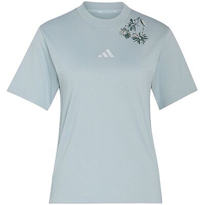 Adidas Damen T-Shirt Essentials 3-Streifen mint L L Adidas Damen T-Shirt Essentials 3-Streifen mint L L