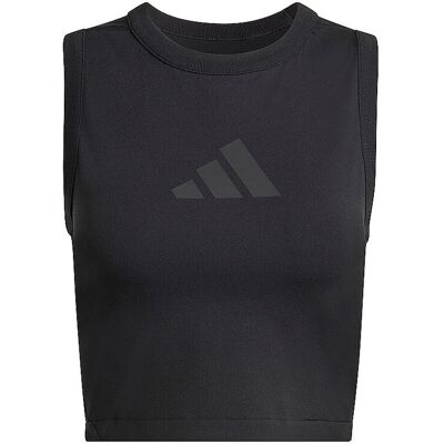 Adidas Damen T-Shirt Z.N.E. Cropped schwarz L L Adidas Damen T-Shirt Z.N.E. Cropped schwarz L L