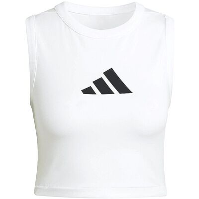 Adidas Damen T-Shirt Z.N.E. Cropped weiss L L Adidas Damen T-Shirt Z.N.E. Cropped weiss L L