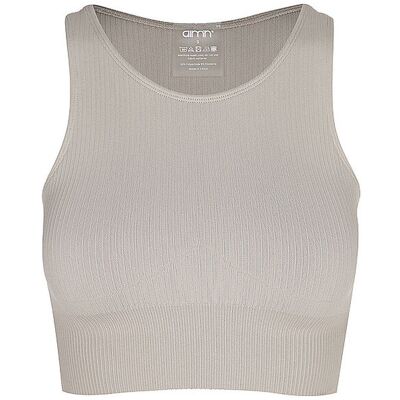 AIM'N Damen Sport-BH Ripped Seamless Cropped Medium Support beige S S AIM'N Damen Sport-BH Ripped Seamless Cropped Medium Support beige S S