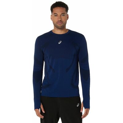 ASICS Herren Laufshirt Road Seamless dunkelblau XL XL ASICS Herren Laufshirt Road Seamless dunkelblau XL XL