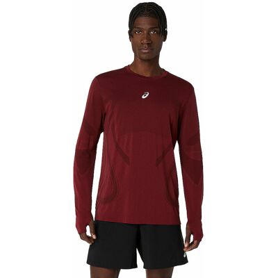 ASICS Herren Laufshirt Road Seamless dunkelrot M M ASICS Herren Laufshirt Road Seamless dunkelrot M M