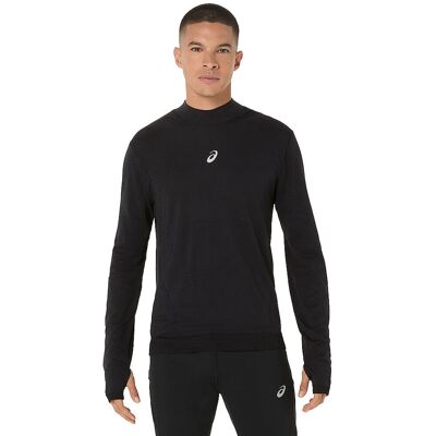 ASICS Herren Laufshirt Road Winter Seamless schwarz M M ASICS Herren Laufshirt Road Winter Seamless schwarz M M