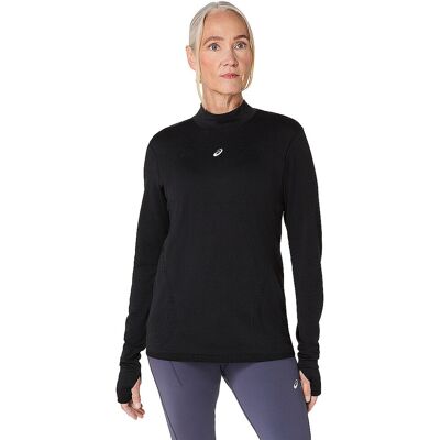 ASICS Damen Laufshirt Road Winter Seamless schwarz L L ASICS Damen Laufshirt Road Winter Seamless schwarz L L