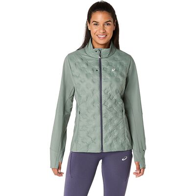 ASICS Damen Laufjacke Road Winter olive L L ASICS Damen Laufjacke Road Winter olive L L