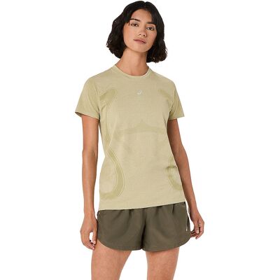 ASICS Damen Laufshirt Road Seamless beige S S ASICS Damen Laufshirt Road Seamless beige S S