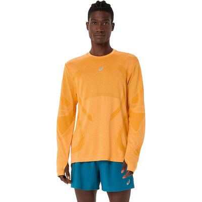 ASICS Herren Laufshirt Road Seamless orange M M ASICS Herren Laufshirt Road Seamless orange M M