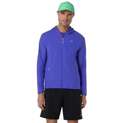 ASICS Herren Laufjacke Road Packable blau M M ASICS Herren Laufjacke Road Packable blau M M