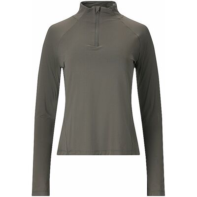 ATHLECIA Damen Fitnessshirt Grina 1/2 Zip olive 40 40 ATHLECIA Damen Fitnessshirt Grina 1/2 Zip olive 40 40