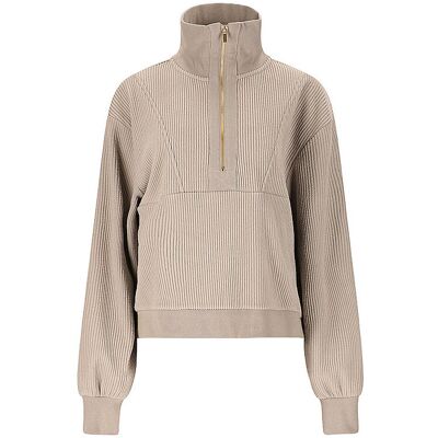 ATHLECIA Damen Sweater Reiley HalfZip hellgrau 40 40 ATHLECIA Damen Sweater Reiley HalfZip hellgrau 40 40