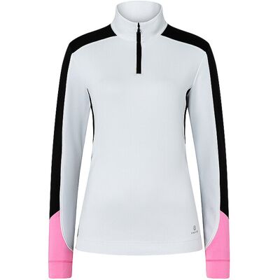 BOGNER FIRE+ICE Damen Unterzieh Zipshirt Mirna weiss S S BOGNER FIRE+ICE Damen Unterzieh Zipshirt Mirna weiss S S