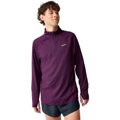 BROOKS Herren Lauf Zipshirt Dash 3.0 dunkelrot M M BROOKS Herren Lauf Zipshirt Dash 3.0 dunkelrot M M