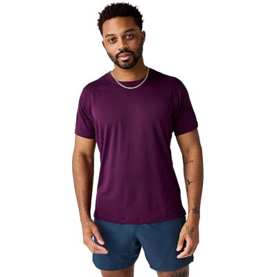 BROOKS Herren Laufshirt Dash dunkelrot S S BROOKS Herren Laufshirt Dash dunkelrot S S