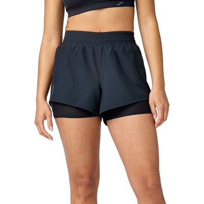 BROOKS Damen Laufshort Dash 2in1 schwarz S S BROOKS Damen Laufshort Dash 2in1 schwarz S S