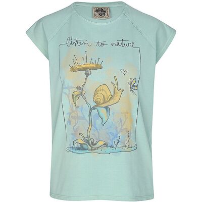 E9 Damen Klettershirt Snail hellgrün L L E9 Damen Klettershirt Snail hellgrün L L
