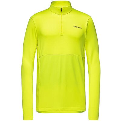 GOREWEAR Herren Laufshirt Training Thermo 1/4 Zip gelb L L GOREWEAR Herren Laufshirt Training Thermo 1/4 Zip gelb L L