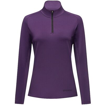 GOREWEAR Damen Laufshirt Everyday 1/4 Zip lila 40 40 GOREWEAR Damen Laufshirt Everyday 1/4 Zip lila 40 40