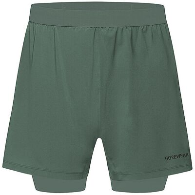GOREWEAR Herren Laufshorts Concurve 5 2in1 dunkelgrün XL XL GOREWEAR Herren Laufshorts Concurve 5 2in1 dunkelgrün XL XL