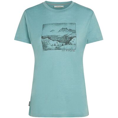 ICEBREAKER Damen Funktionsshirt Lake View 150 Tech-Lite mint L L ICEBREAKER Damen Funktionsshirt Lake View 150 Tech-Lite mint L L