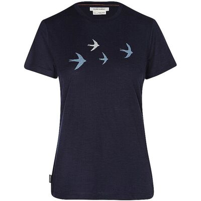ICEBREAKER Damen Funktionsshirt 150 Tech Lite Bird dunkelblau M M ICEBREAKER Damen Funktionsshirt 150 Tech Lite Bird dunkelblau M M