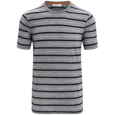 ICEBREAKER Herren Funktionsshirt Wave Stripe dunkelblau L L ICEBREAKER Herren Funktionsshirt Wave Stripe dunkelblau L L