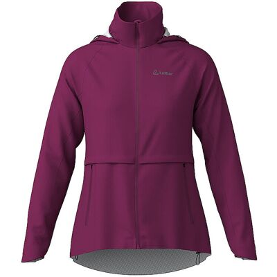 LÖFFLER Damen Radjacke WPM Pocked CF Hoodie dunkelrot 46 46 LÖFFLER Damen Radjacke WPM Pocked CF Hoodie dunkelrot 46 46