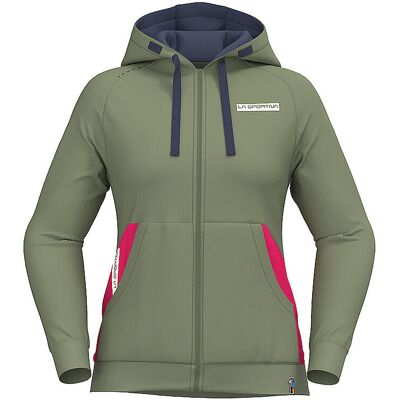 LA SPORTIVA Damen Fleecejacke Kaos Hoodie olive L L LA SPORTIVA Damen Fleecejacke Kaos Hoodie olive L L