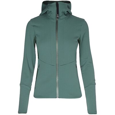 LAMUNT Damen Fleecejacke Violet Thermal Hoodie dunkelgrün 44 44 LAMUNT Damen Fleecejacke Violet Thermal Hoodie dunkelgrün 44 44
