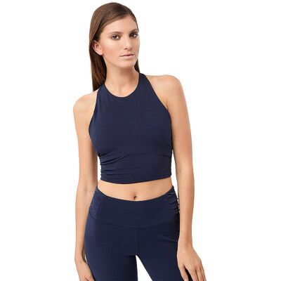 MANDALA Damen Yoga Tank Top dunkelblau L L MANDALA Damen Yoga Tank Top dunkelblau L L