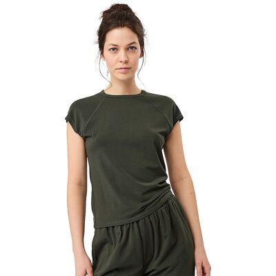 MANDALA Damen Yogashirt Slim Fit dunkelgrün XS XS MANDALA Damen Yogashirt Slim Fit dunkelgrün XS XS