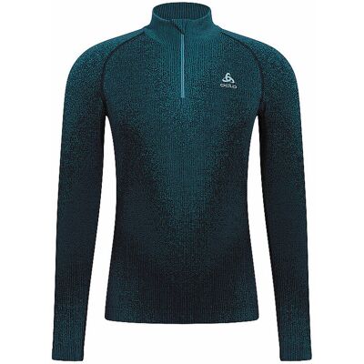 ODLO Herren Unterzieh Zipshirt Blackcomb blau S S ODLO Herren Unterzieh Zipshirt Blackcomb blau S S