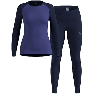ODLO Damen Funktionswäsche Set ACTIVE WARM ECO dunkelblau XS XS ODLO Damen Funktionswäsche Set ACTIVE WARM ECO dunkelblau XS XS