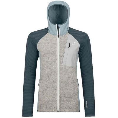 ORTOVOX Damen Fleecejacke Classic Knit Hoodie petrol S S ORTOVOX Damen Fleecejacke Classic Knit Hoodie petrol S S