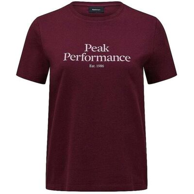 PEAK PERFORMANCE Damen T-Shirt Original dunkelrot L L PEAK PERFORMANCE Damen T-Shirt Original dunkelrot L L