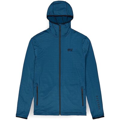 PICTURE Herren Fleecejacke Bake Grid blau L L PICTURE Herren Fleecejacke Bake Grid blau L L