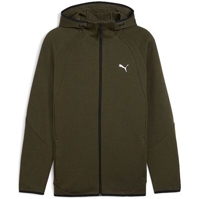 Puma Herren Kapuzenjacke EVOSTRIPE FZ olive S S Puma Herren Kapuzenjacke EVOSTRIPE FZ olive S S