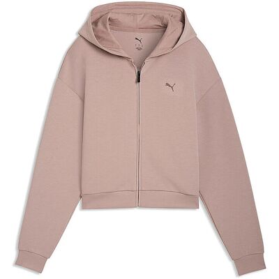Puma Damen Kapuzenjacke Cloudspun hellbraun M M Puma Damen Kapuzenjacke Cloudspun hellbraun M M